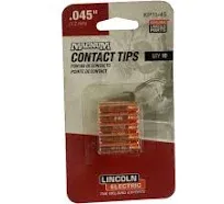 Genuine Lincoln KP11-45 Mig Welding Contact Tips for Magnum 100L Mig Gun 10 pk