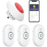 Airthereal Water Leak Detector 3 Pack with WiFi Gateway, Water Alarm S