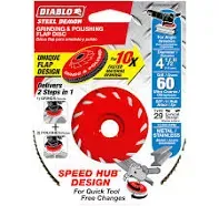 Diablo 4-1/2 in. Steel Demon Flap Disc 60 Grit DCX045060B01F