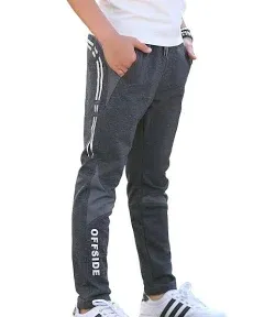 CNMUDONSI Boys Sweatpants Size 8-16 Boys Pants Husky Cotton Kids Clothing