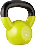 Amazon Basics Vinyl Coated Cast Iron Kettlebell