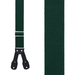 2-Inch Wide Low-Stretch Logger Suspenders - Industrial Button - 5 Colors & 4 Sizes Including Big & Tall