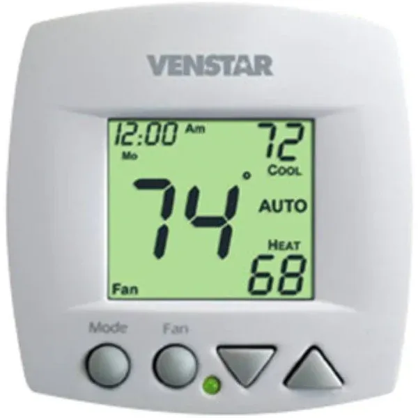 Venstar Fan Coil 3-Speed Fan Non- Programmable T1070