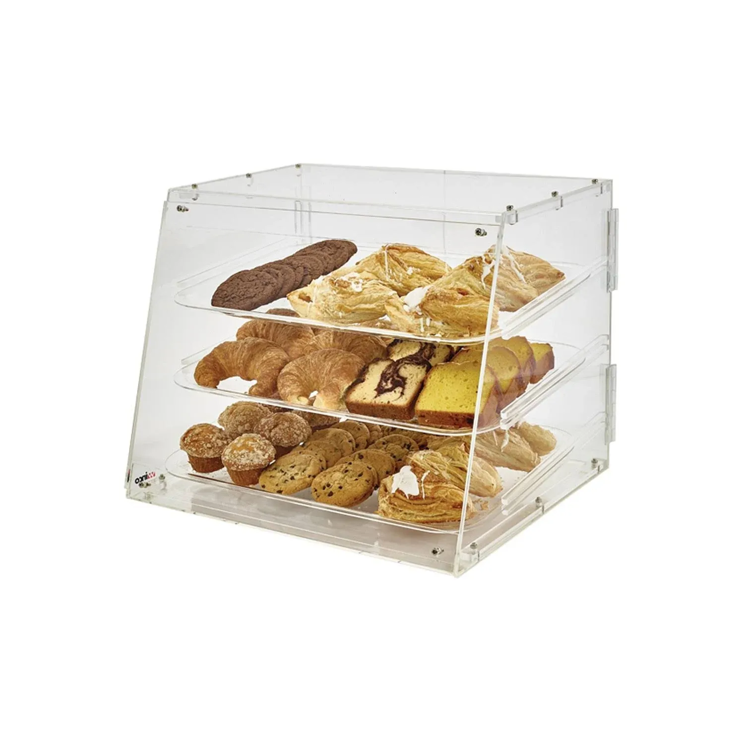 Winco 3-Tier Pastry Display Case, Acrylic, Size: Medium