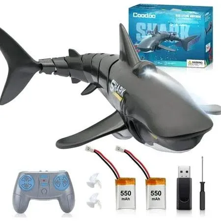 Itoyifun 2.4g Remote Control Shark Toys 1:18 Simulation Shark Toy for Boys Girls ...