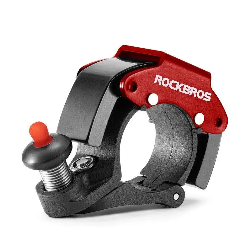 ROCKBROS Bike Mini Hidden Bell Loud Sound Aluminum Alloy Warning 100dB Bell of Bicycle Handle Portable Cycling Equipment Fit MTB Road Folding Bike,