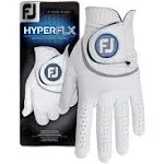 FootJoy HyperFLX Golf Glove, Men's, Cadet Medium, White