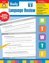 Evan-Moor EMC2798-A1 Daily Language Review Teacher's Edition Book, Grade 8