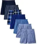 Fruit of The Loom Boys Boxer Shorts Underwear, Woven - 7 Pack Assorted, X-Large US