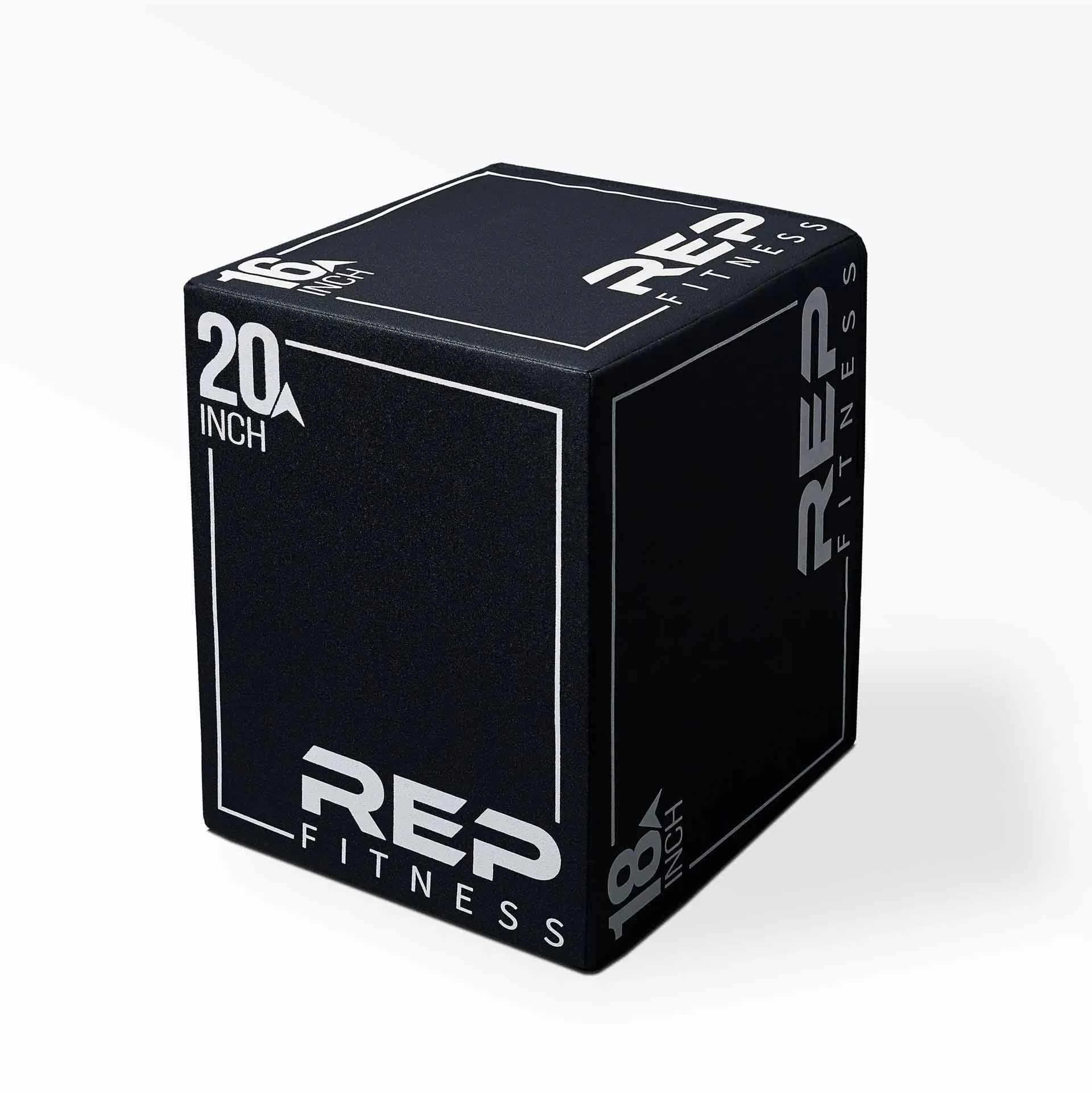 REP FITNESS 3-in-1 Soft Plyo Box – Safe for Shins - Non-Slip Multi-Use Plyometric Box for Jumping, Conditioning, and Strength Training – Choose from 3 Different Sizes