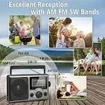 Greadio Portable Shortwave Radio with Best Reception,AM FM Transistor,LCD Dis...