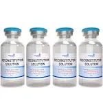 Reconstitution Solution 4-Pack - 30ml - Ultra Clean Solution in Premium Glass Vials | Made in USA, Clear