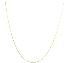 14K Yellow Gold Adjustable Octagonal Snake Chain Necklace