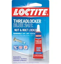 Loctite Threadlocker Blue 242 Nut/Bolt Locker & Threadlocker Red 271 Red 0.2 fl oz, 1 Tube