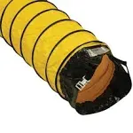 &#034;Air Ventilator Yellow&#034; Ventilation Duct Hose (Fully Stretched), 08-Inch by 25-F