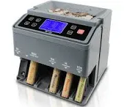 Cassida C300 Professional USD Coin Sorter with 5 Wrapper Roller Set 300/mi💥Read