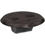 Hubbell RF506BN - Floor Box Flange and Door, Brown