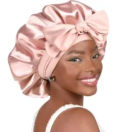 YANIBEST Women's Double Layer Satin Bonnet