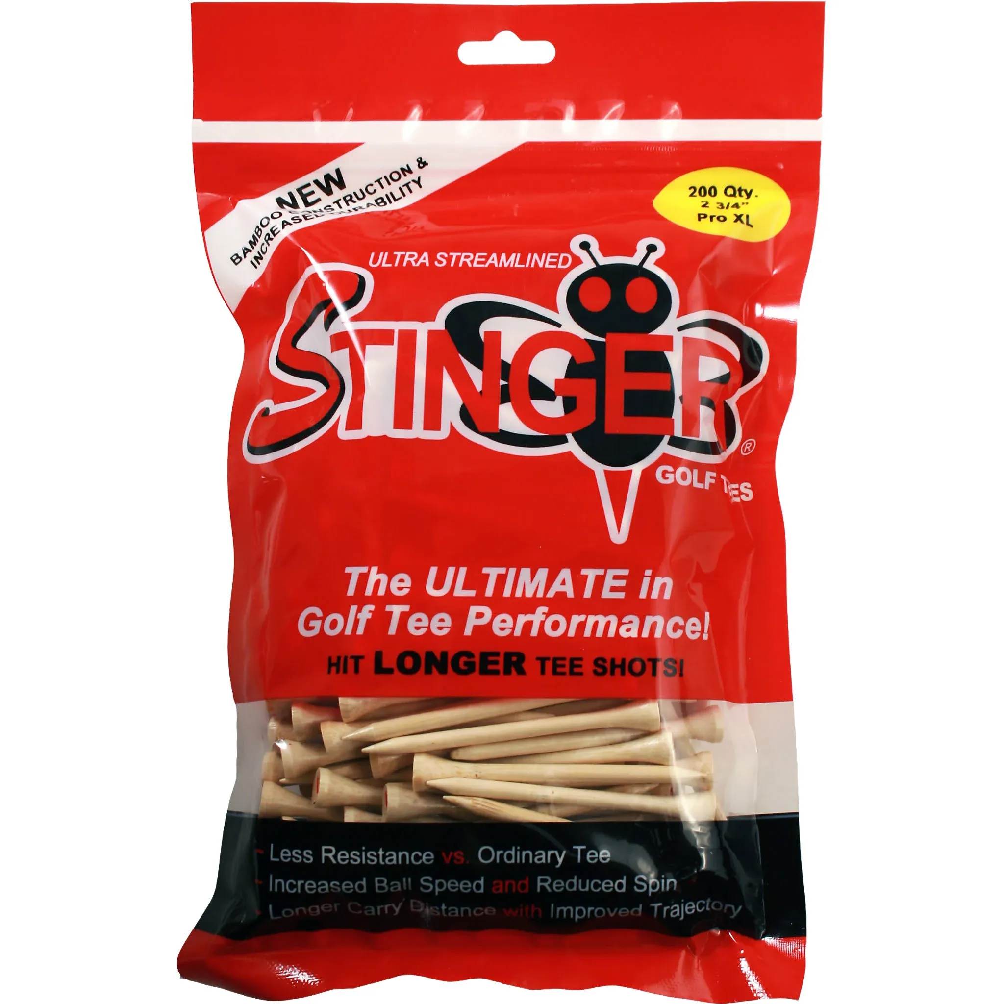 Stinger Pro XL Golf Tees 200 Count