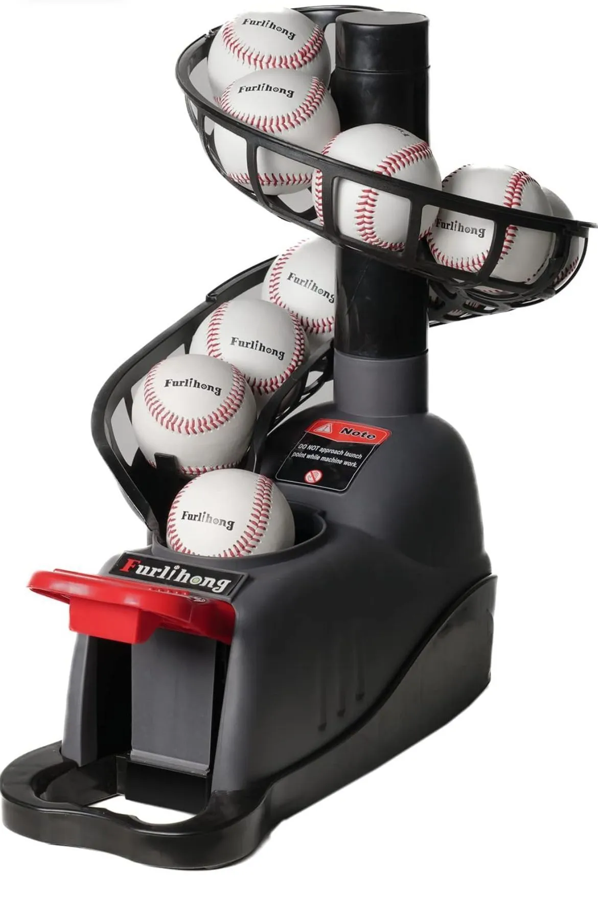 898BH Baseball Soft Toss Machine, Angle Adjustable, Step On Paddle and Release to Launch, No Power S