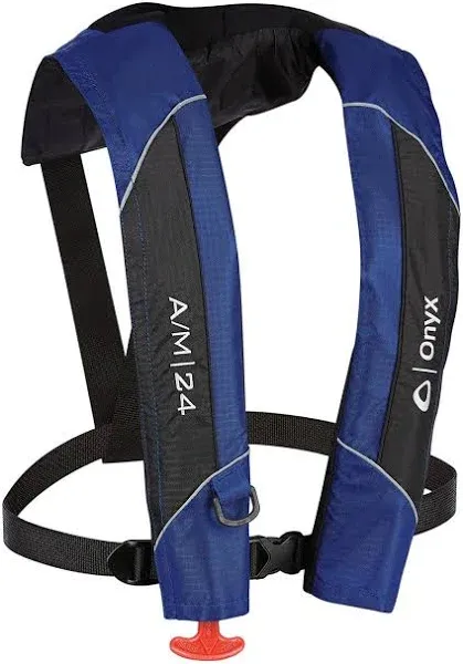 ONYX A/M-24 Automatic/Manu<wbr/>al Inflatable Life Jacket, Green