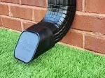 Downspout Extension Drain Spout Pipe Gutter Gate Type A Plastic Extender Black