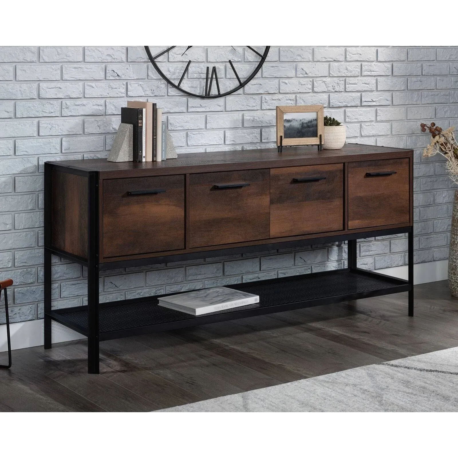 Sauder Briarbrook Office Credenza Barrel Oak