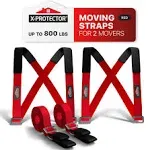 X-Protector Moving Straps - 2 Pairs - Lifting Straps for 2 Movers - Furniture Moving Straps to Move Furniture Easily and Safely - Perfect for Lifting and Moving Equipment, Appliances, Heavy Objects!