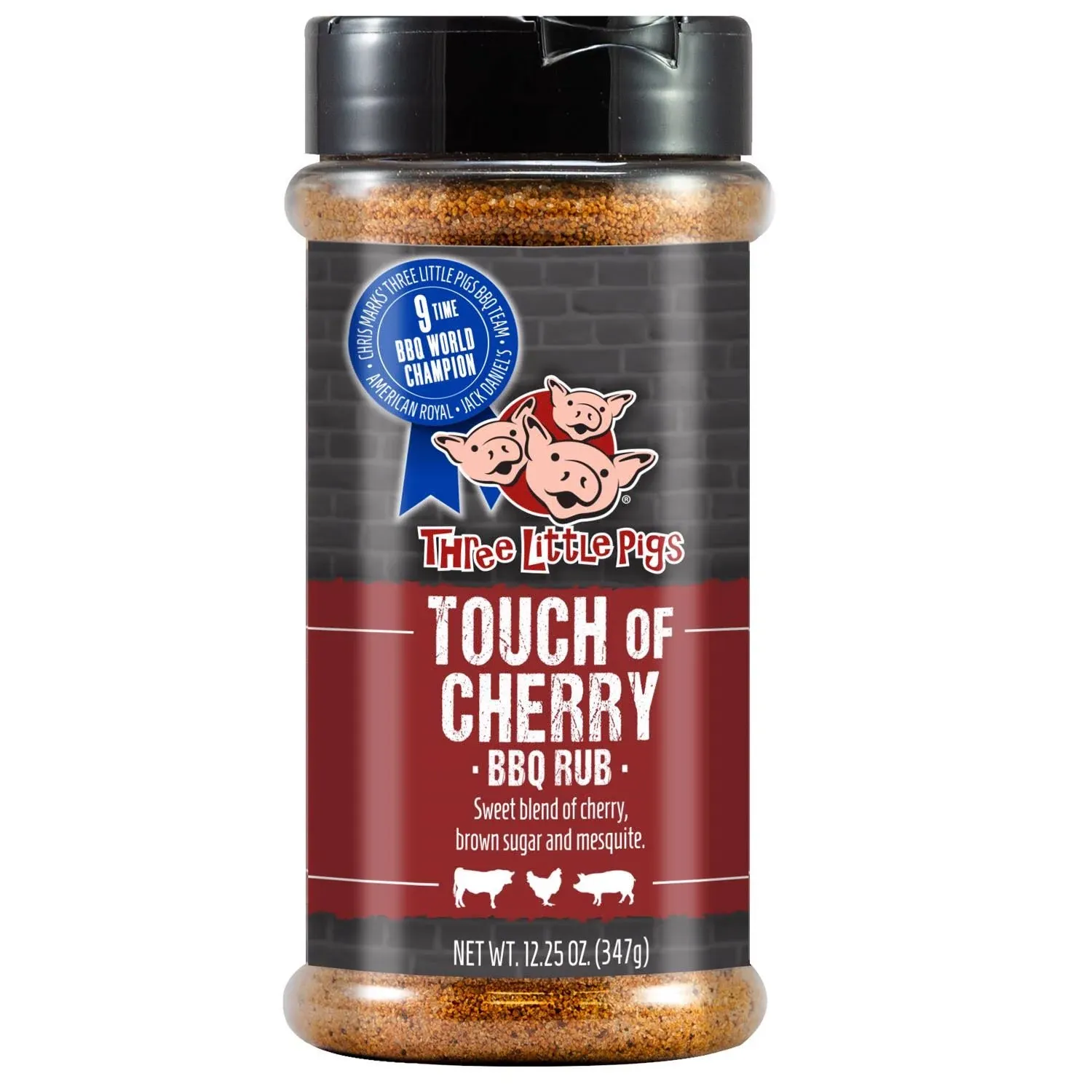 Three Little Pigs OW85130-6 BBQ Rub Kansas City Touch of Cherry 6.5 oz