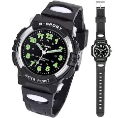 Juboos Kids Analog Watch Kids Waterproof Quartz Watch for 5-18 Years Old Boys Girls Time Teaching Sports Outdoor Kids Watches