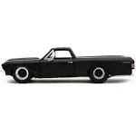 1967 Chevrolet El Camino Matt Black "Fast & Furious" Series 1/32 Diecast Model Car by Jada