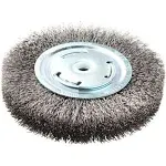 Lincoln Electric KH321 Crimped Wire Wheel Brush, 6000 rpm, 6" Diameter x 1" Face Width, 5/8" x 1/2" Arbor (Pack of 1)