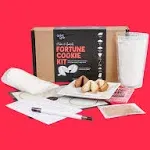 Global Grub DIY Fortune Cookie Kit - Personalized Fortune Cookies Kit Includes Pastry Flour, Sugar, Cocoa Powder, Baking Mat, Paper Fortunes, Edible Ink Pen, Step-by-Step Instructions. Makes 48.