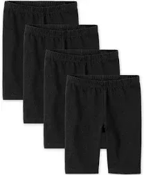 Girls Bike Shorts 4-Pack - Plus - Black