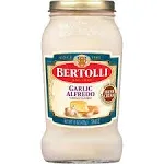 Bertolli Garlic Alfredo Pasta Sauce with Aged Parmesan Cheese, Made with Fresh Cream and Real Butter, 15 oz