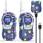 Kids Walkie Talkies 2 Pack Rechargeable Walkie Talkies For Kids/adults Long Rang