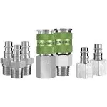 Flexzilla Pro High Flow Coupler & Plug Kit 3/8" NPT (7-Piece)