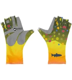 Wingo Outdoors Sun Gloves, Rangeley, Small/Medium, W-CGL-113-SMD Fishing Gloves