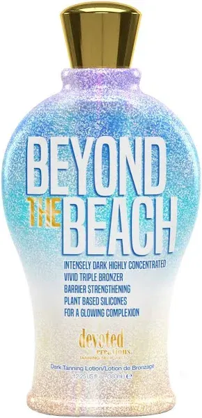 Devoted Creations Beyond the Beach Intensely Dark Highly Concentrated Vivid Bronzer Barrier Strengthening Plant Based Silicones Boosts Cellular