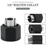 1/4 Inch Router Collet Fit for Dewalt 326286-0 Bosch 2610906283 Hitachi 323-293