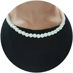 Men's Pearl Round Choker Necklace