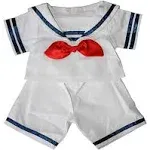 Sailor Girl w/Bows Dress Outfit Teddy Bear Clothes Fits Most 14" - 18" Build-A-Bear and Make Your Own Stuffed Animals