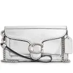 Coach Metallic Tabby Wristlet, Silver