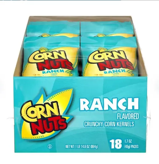 Corn Nuts Corn Kernels, Crunchy, Ranch Flavored - 18 pack, 1.7 oz packs