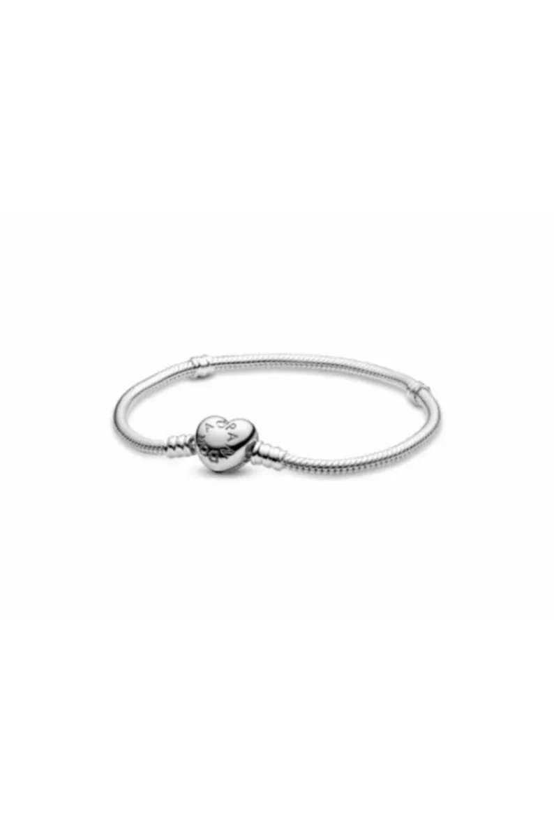 Pandora Sterling Silver Heart Clasp Bracelet