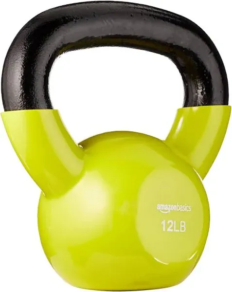 Amazon Basics Basics Vinyl Coated Cast Iron Kettlebell