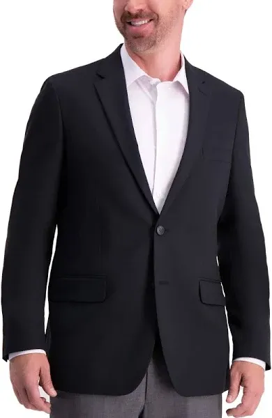 Haggar Men's The Active Series Classic Fit Gabardine Blazer (Regular and Big and Tall Sizes)