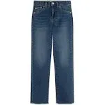 Girls' High Rise Straight Fit Jeans