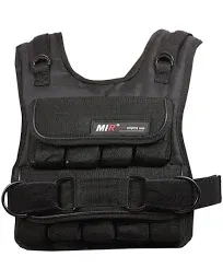 Short Weighted Vest with Zipper Option 20Lbs - 60Lbs Solid Iron Weights. Workout