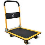 Push Cart Dolly by Wellmax, Moving Platform Hand Truck, Foldable for